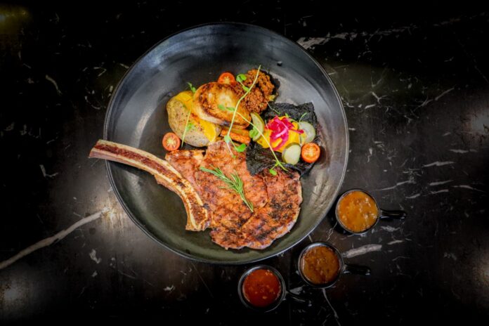 The Alana Hotel Solo menu spesial liburan Fire Grilled Smoked Local Tomahawk