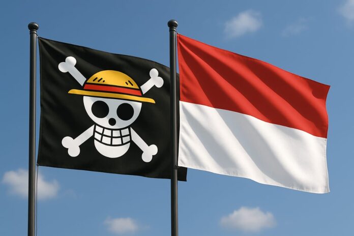 bendera one piece merah putih