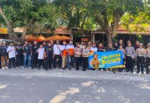 Kampanyekan Keselamatan Berkendara, Satlantas Solo Rangkul Komunitas Motor Satlantas Polresta Surakarta menggelar kegiatan bertajuk Polantas Menyapa bersama sejumlah komunitas motor di Kota Solo, Kamis, 11 Juni 2026. foto: Istimewa
