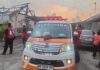 Kebakaran di Panularan Serengan Solo: 5 Rumah Hangus, PMI Terjunkan Ambulans dan Tangki Air